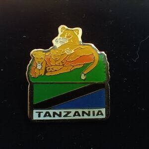 Tanzania Vintage Travel Pin